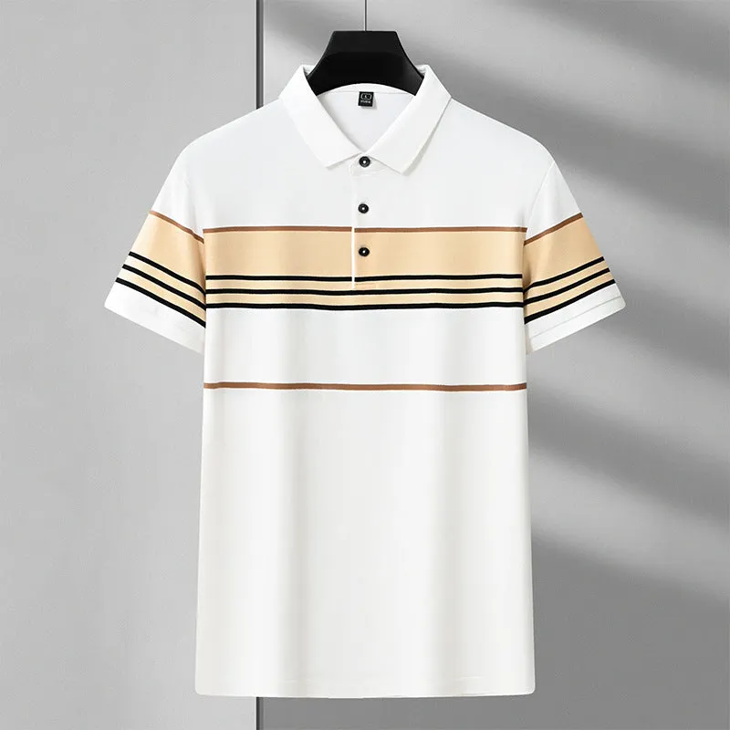 INSTOCK- Men's Summer Business Casual Lapel High-end T-shirt