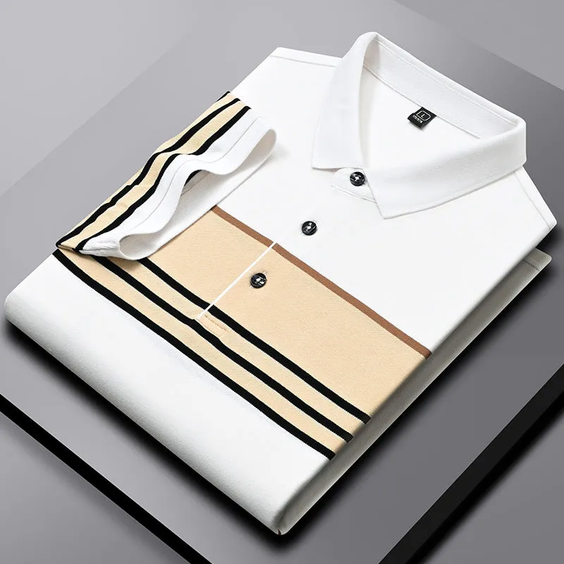 INSTOCK- Men's Summer Business Casual Lapel High-end T-shirt