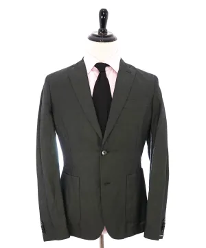 J. LINDEBERG - Summer Linen Cotton Blend Green Semi-Lined Blazer- 40R