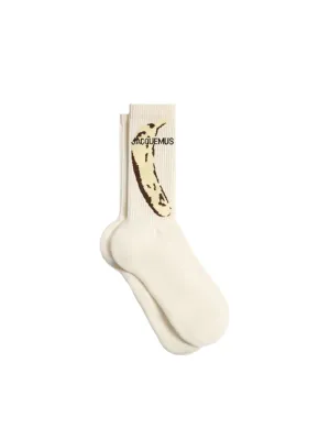 Jacquemus The Jacquemus Socks in Banana Print Yellow