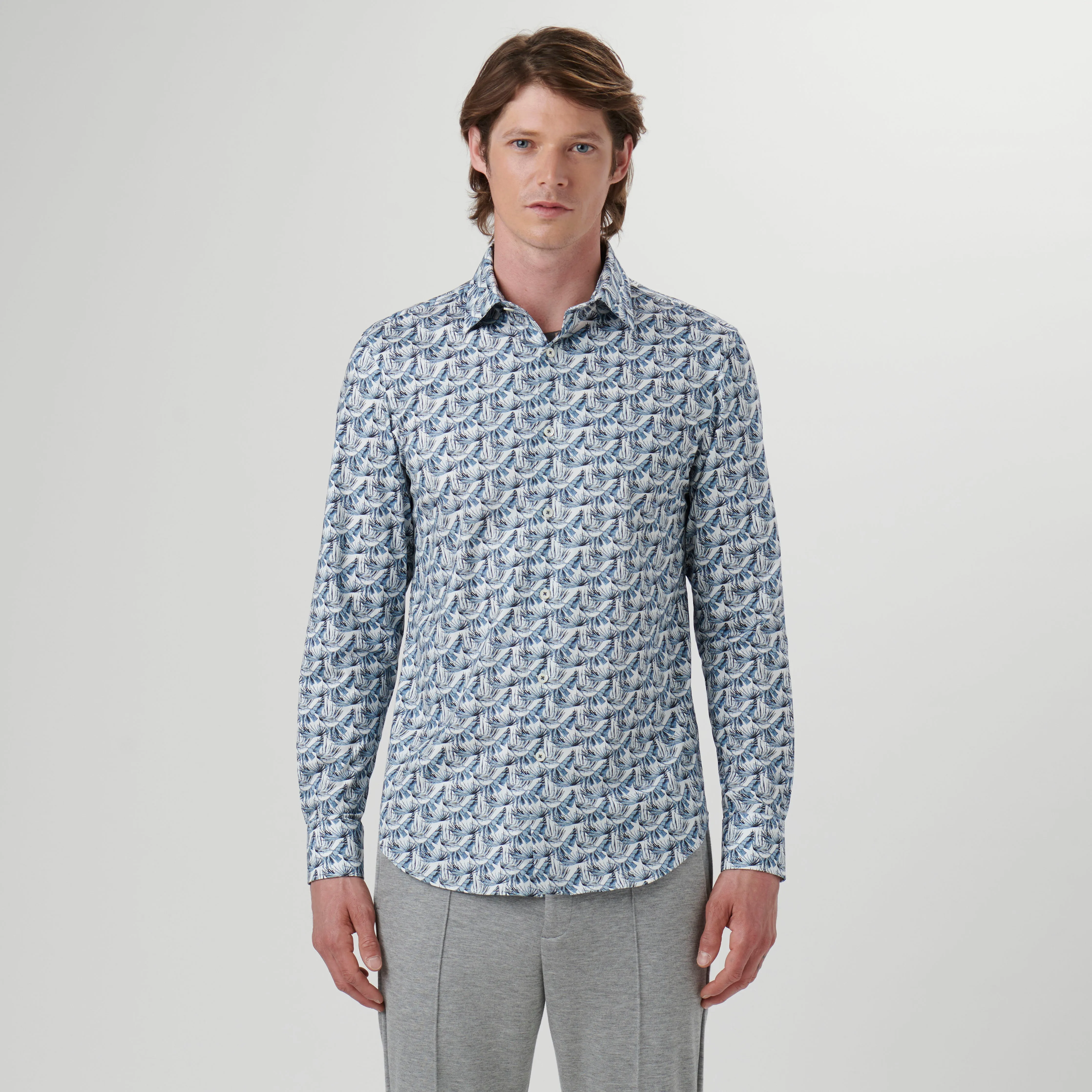 James Leaf Print OoohCotton Shirt