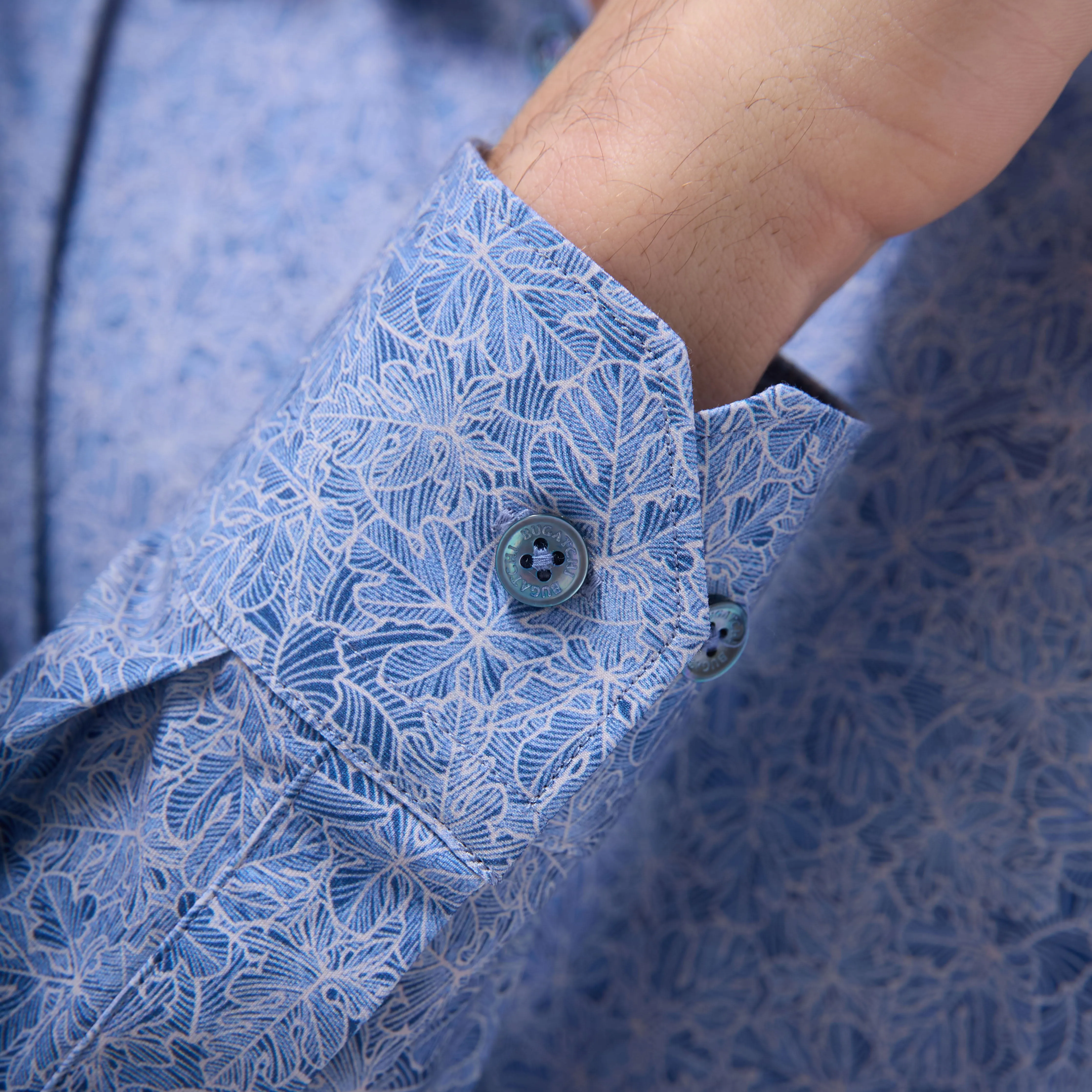 James Leaf Print OoohCotton Shirt