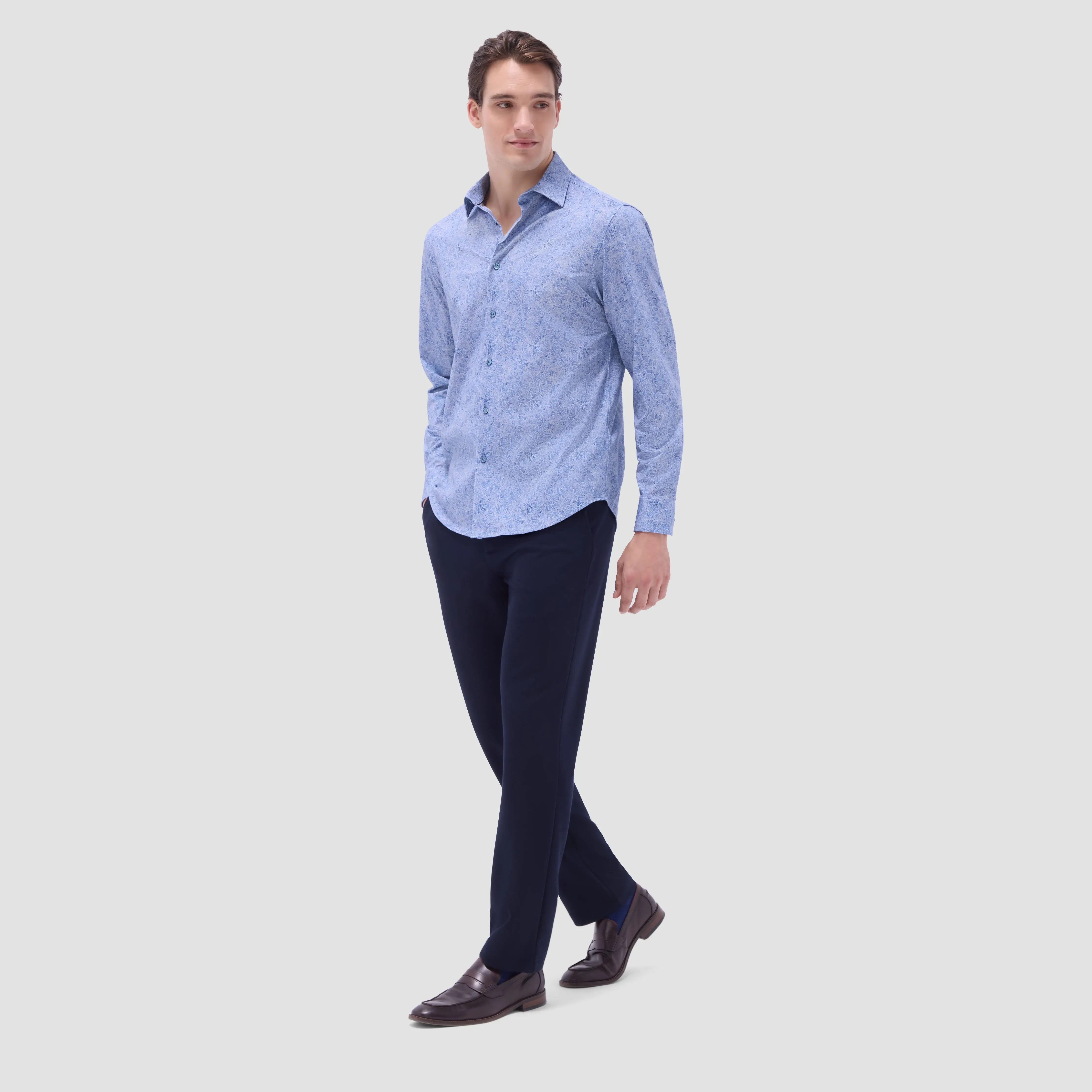 James Leaf Print OoohCotton Shirt