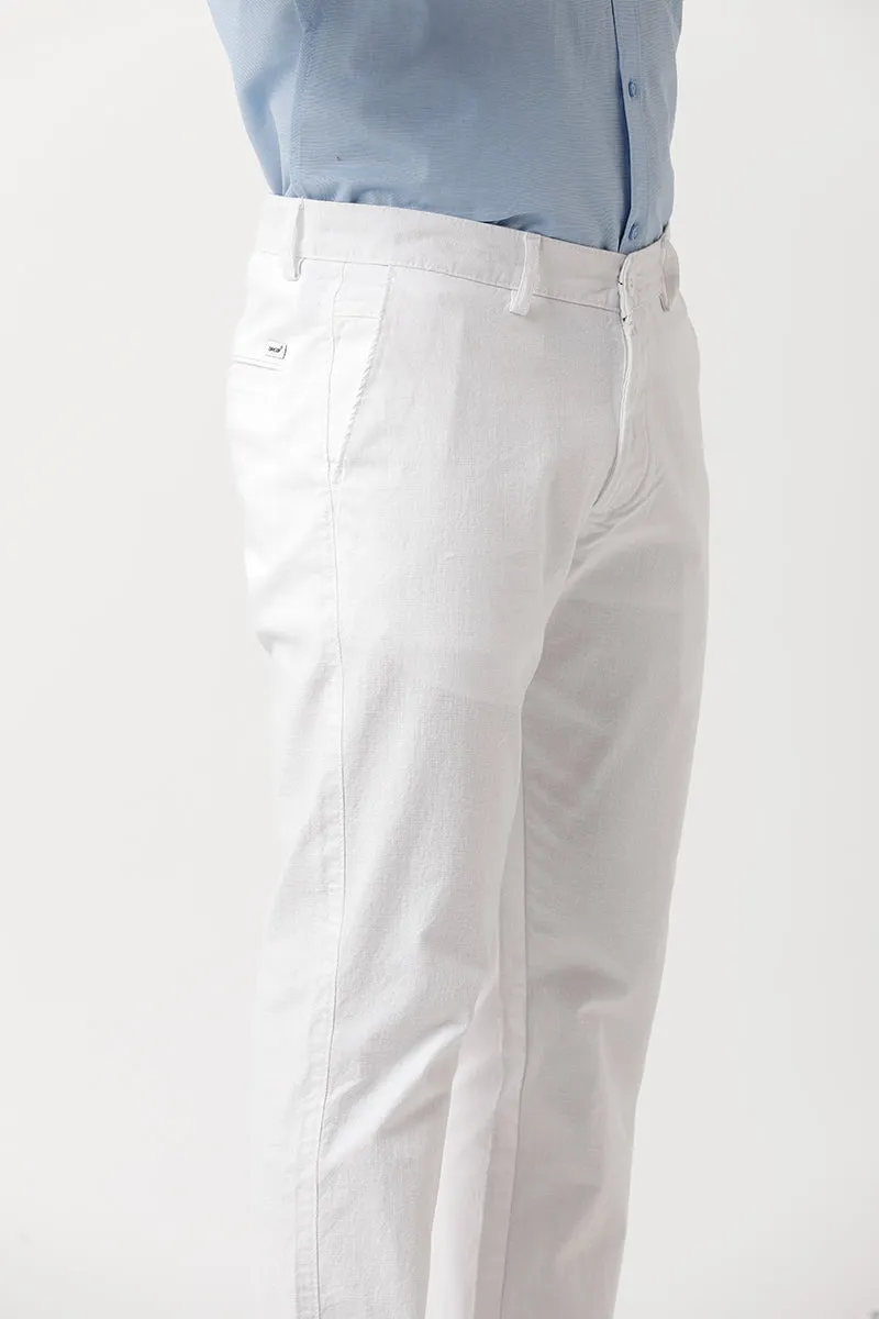 Kansas - White Trouser For Men | Ariser