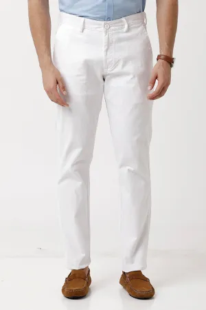 Kansas - White Trouser For Men | Ariser