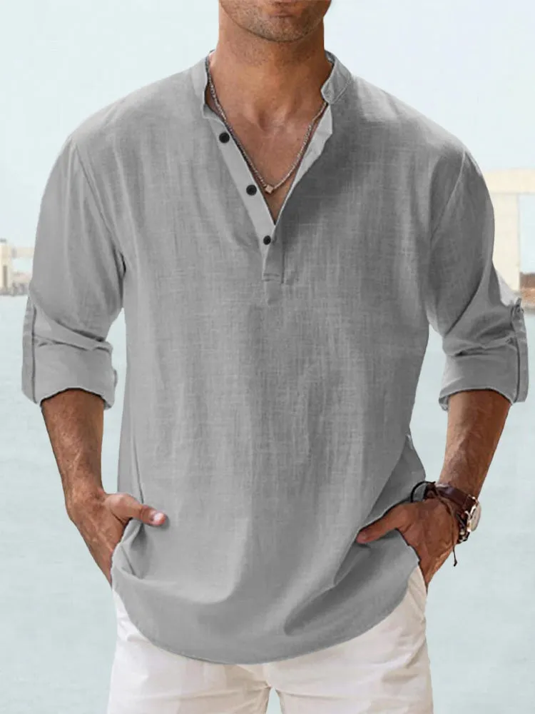 Kevin | Men's Linen Button-Up Shirt