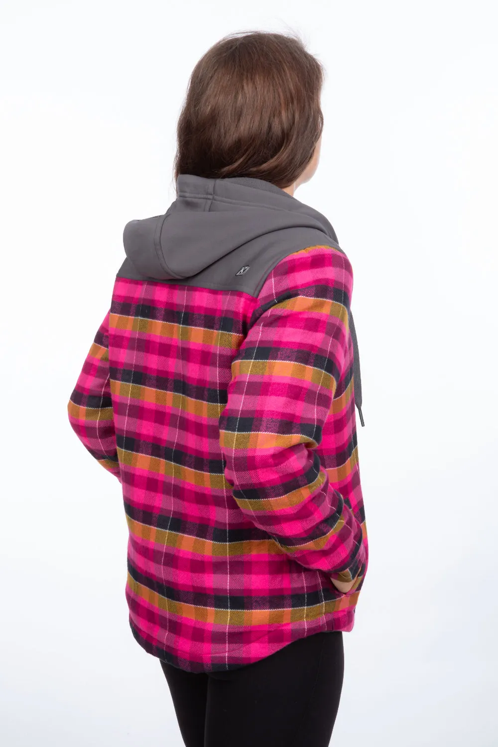 KLIM Womens Big Sky Fleece Lined Flannel Hoodie
