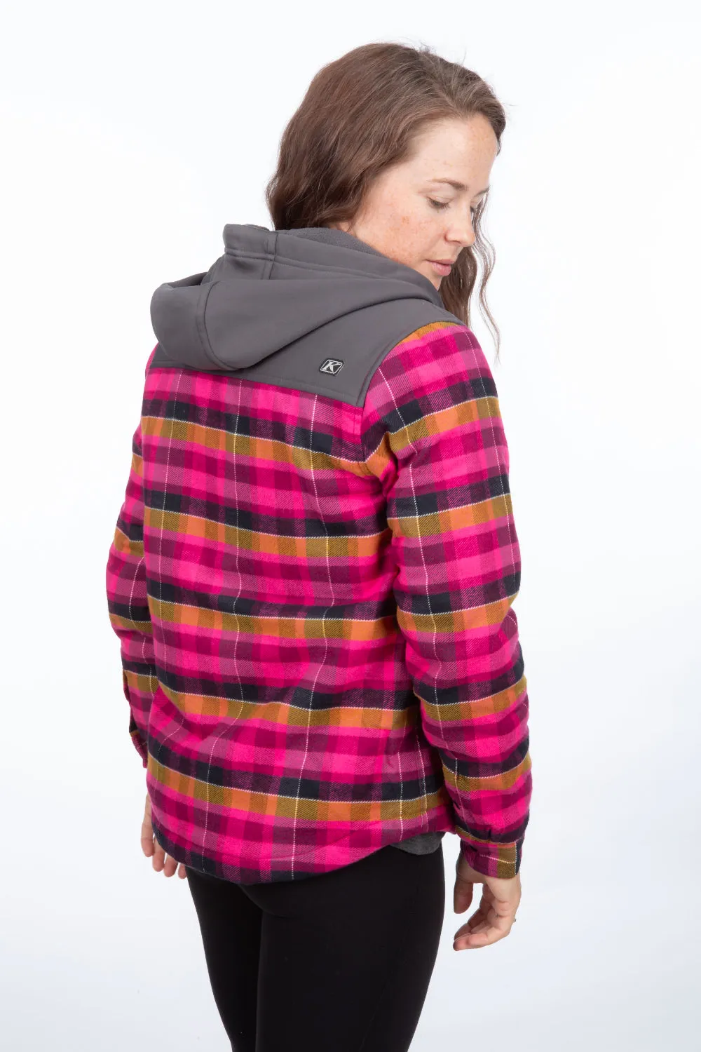 KLIM Womens Big Sky Fleece Lined Flannel Hoodie