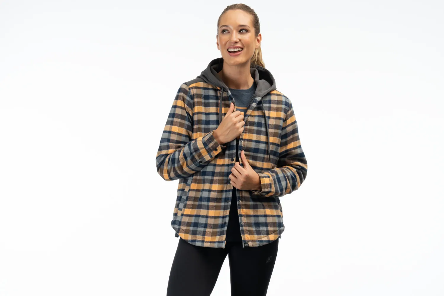 KLIM Womens Big Sky Fleece Lined Flannel Hoodie