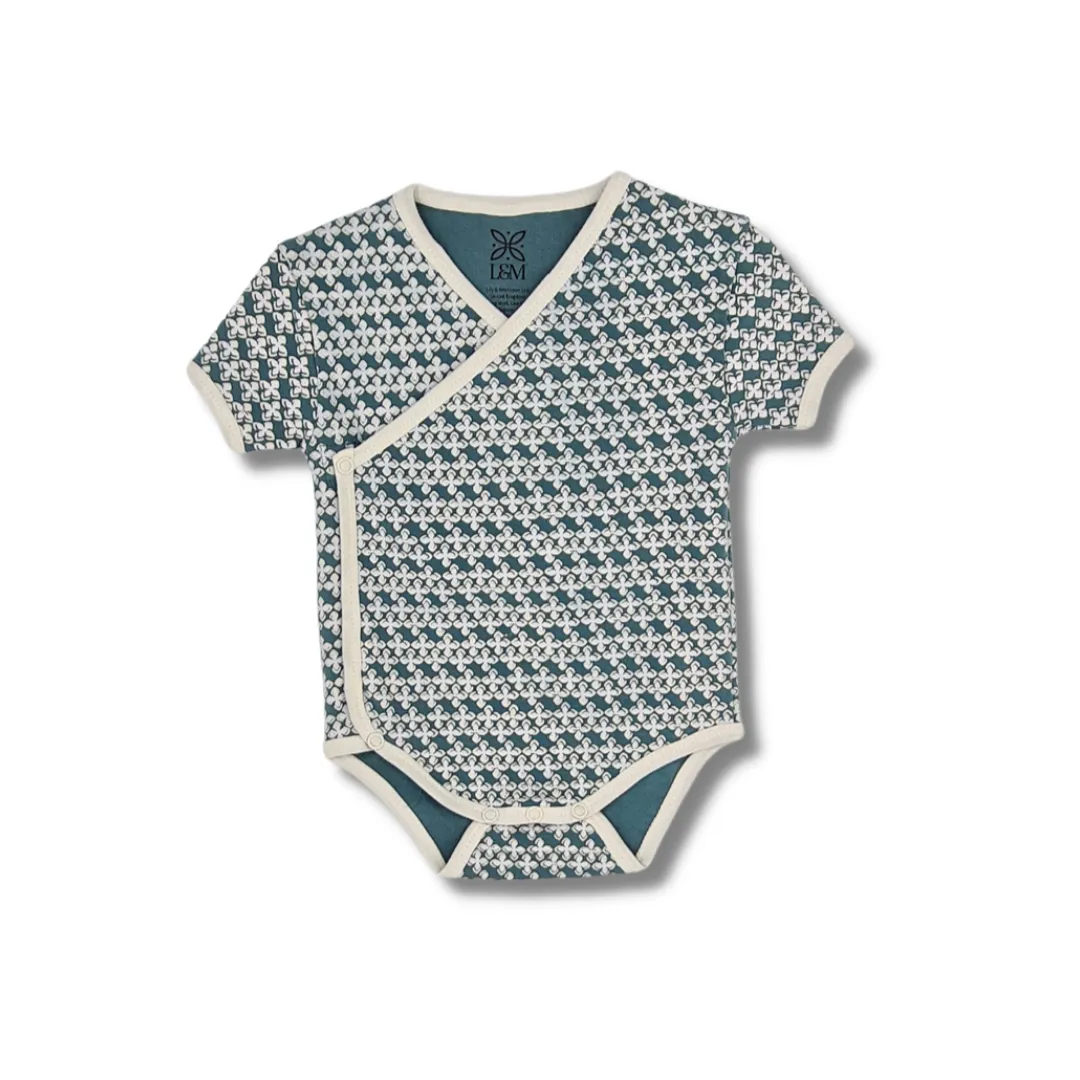 L&M Print Kimono Style Bodysuit