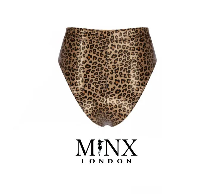 Leather Hot Pants | Leopard Print Shorts | Booty Shorts | Sexy Panties | High Waist Shorts | Leopard Print Panties | Leather Lingerie