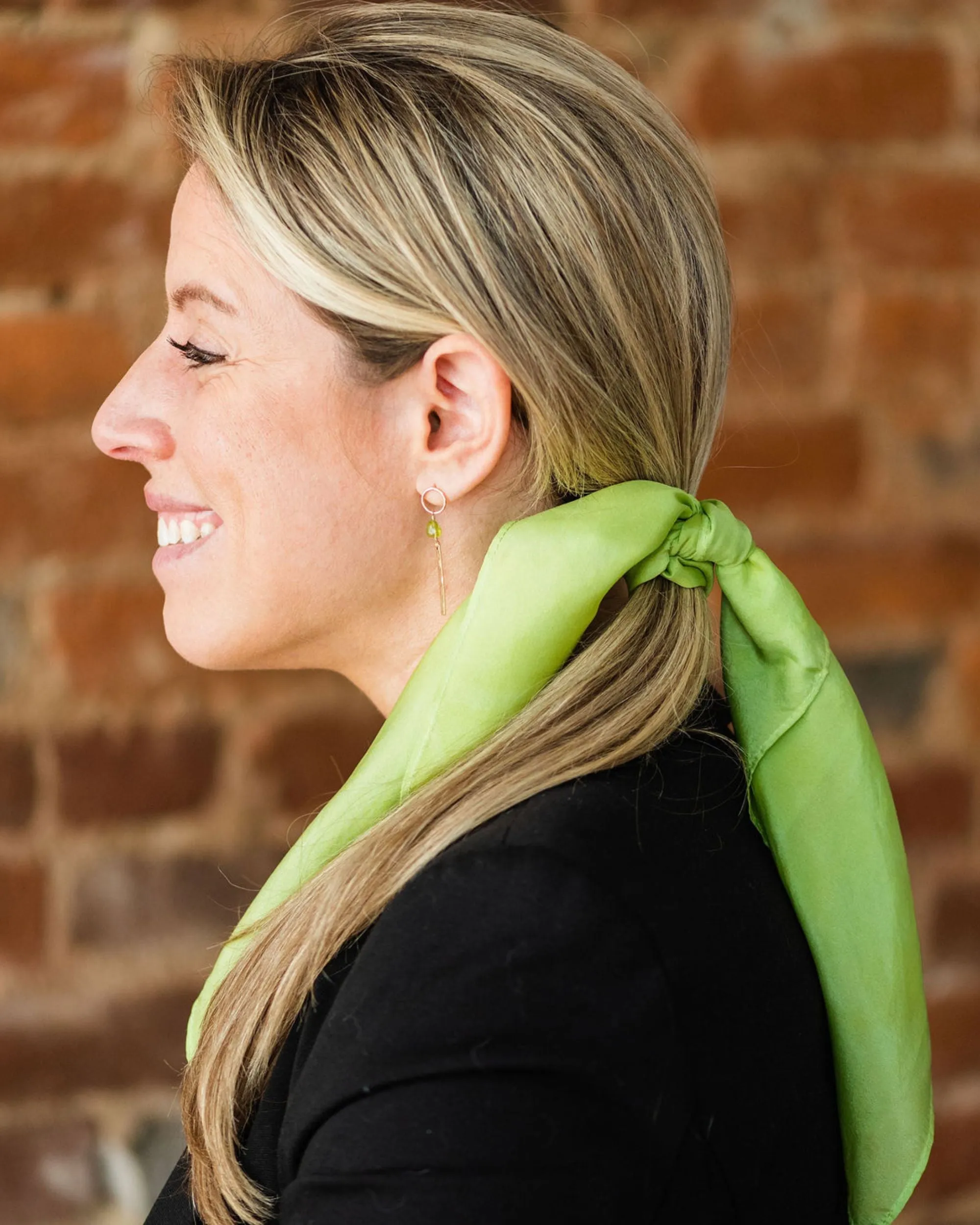 Lime Tree Silk Scarf - August