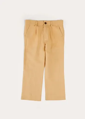 Linen Suit Trousers in Beige (4-10yrs)