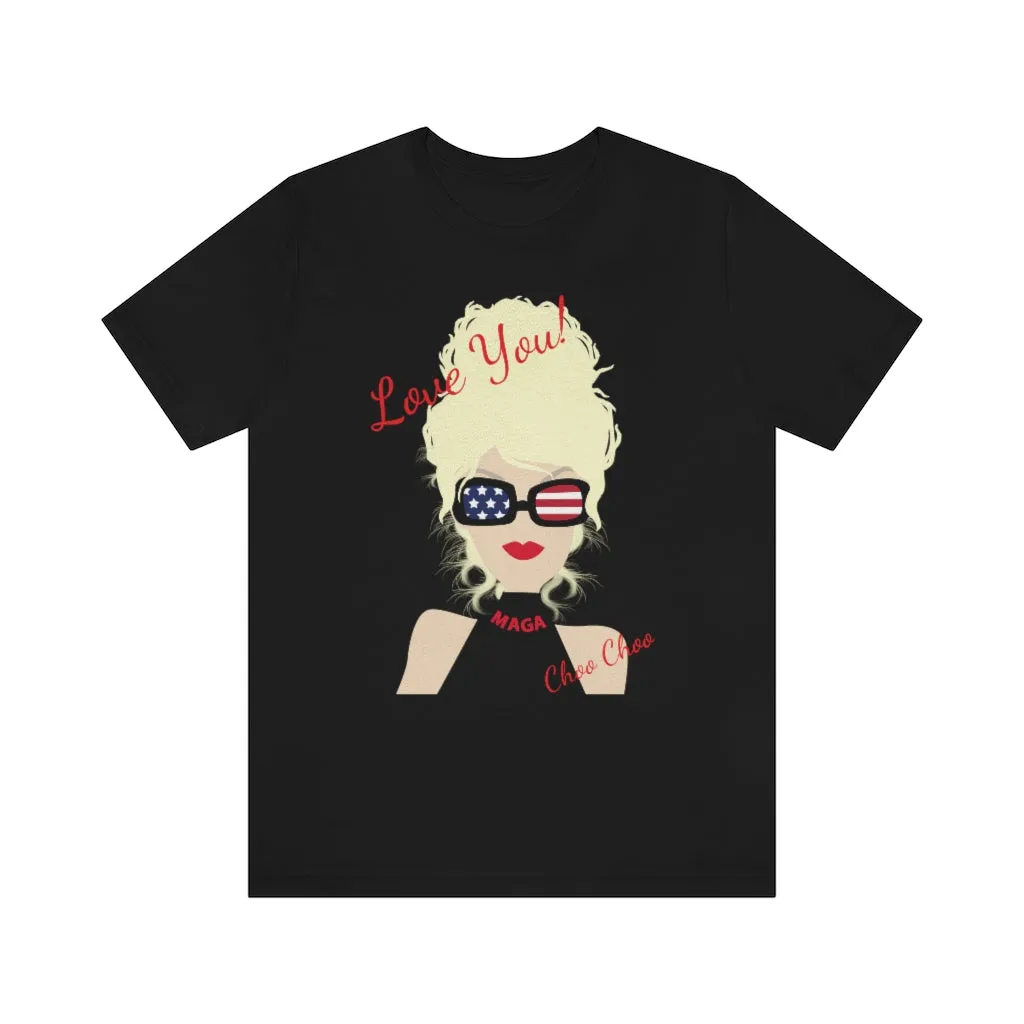 Love You! Choo Choo Logo Unisex Jersey Short Sleeve Tee