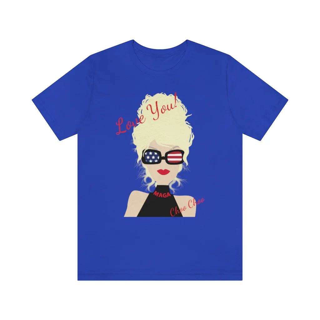 Love You! Choo Choo Logo Unisex Jersey Short Sleeve Tee