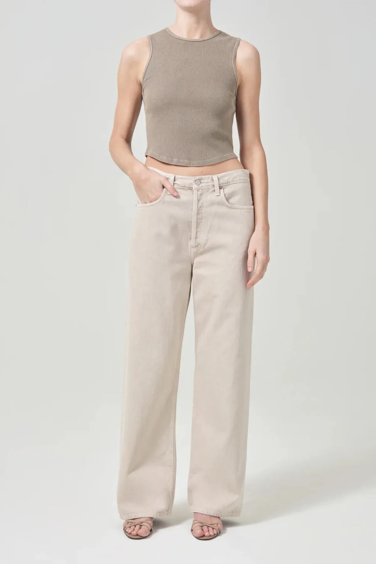 Low Slung Baggy 30.5" Jean in Tusk