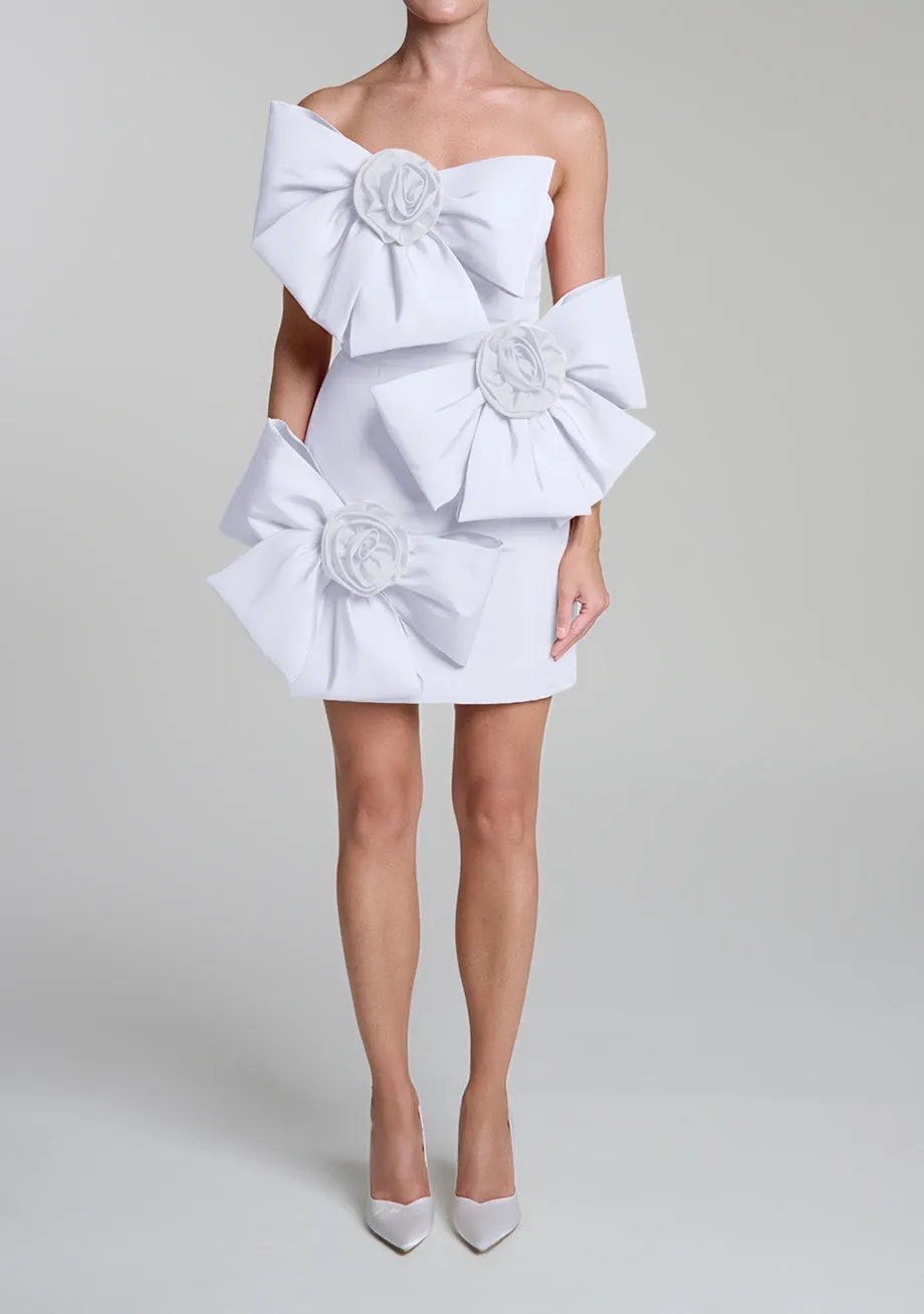 Madison Silk Faille Mini Dress