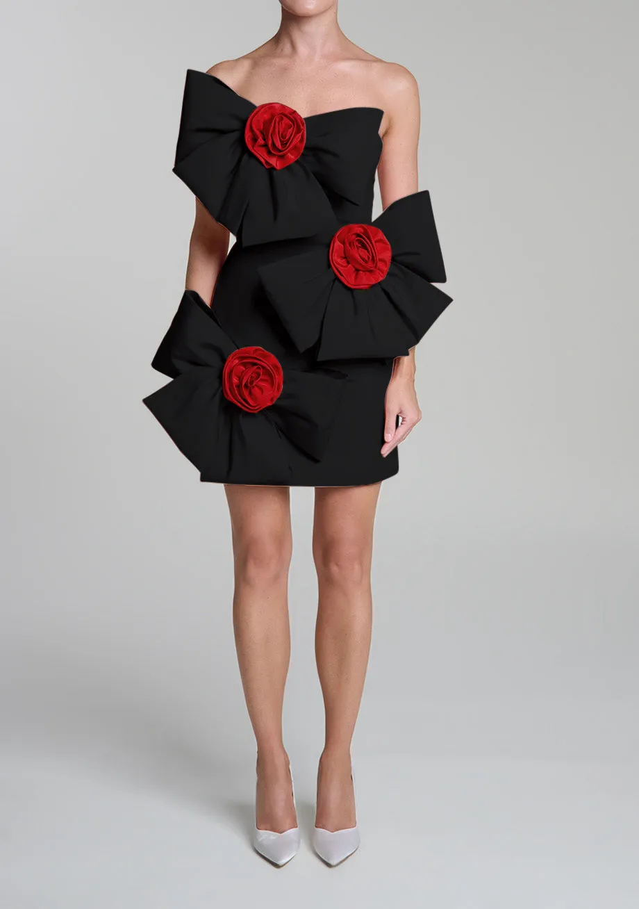 Madison Silk Faille Mini Dress
