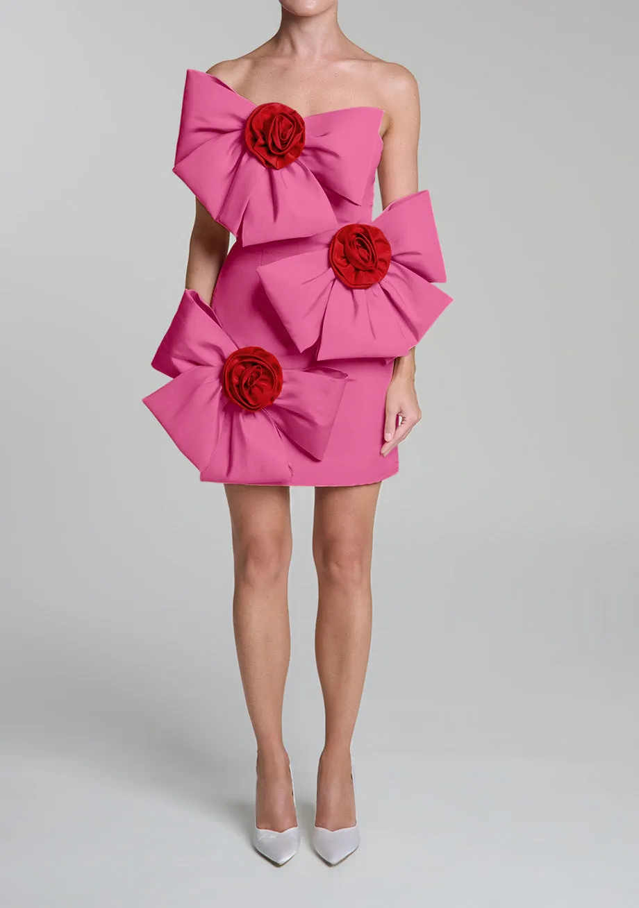 Madison Silk Faille Mini Dress