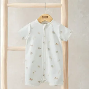 Mamas & Papas Safari Print Shortie Romper