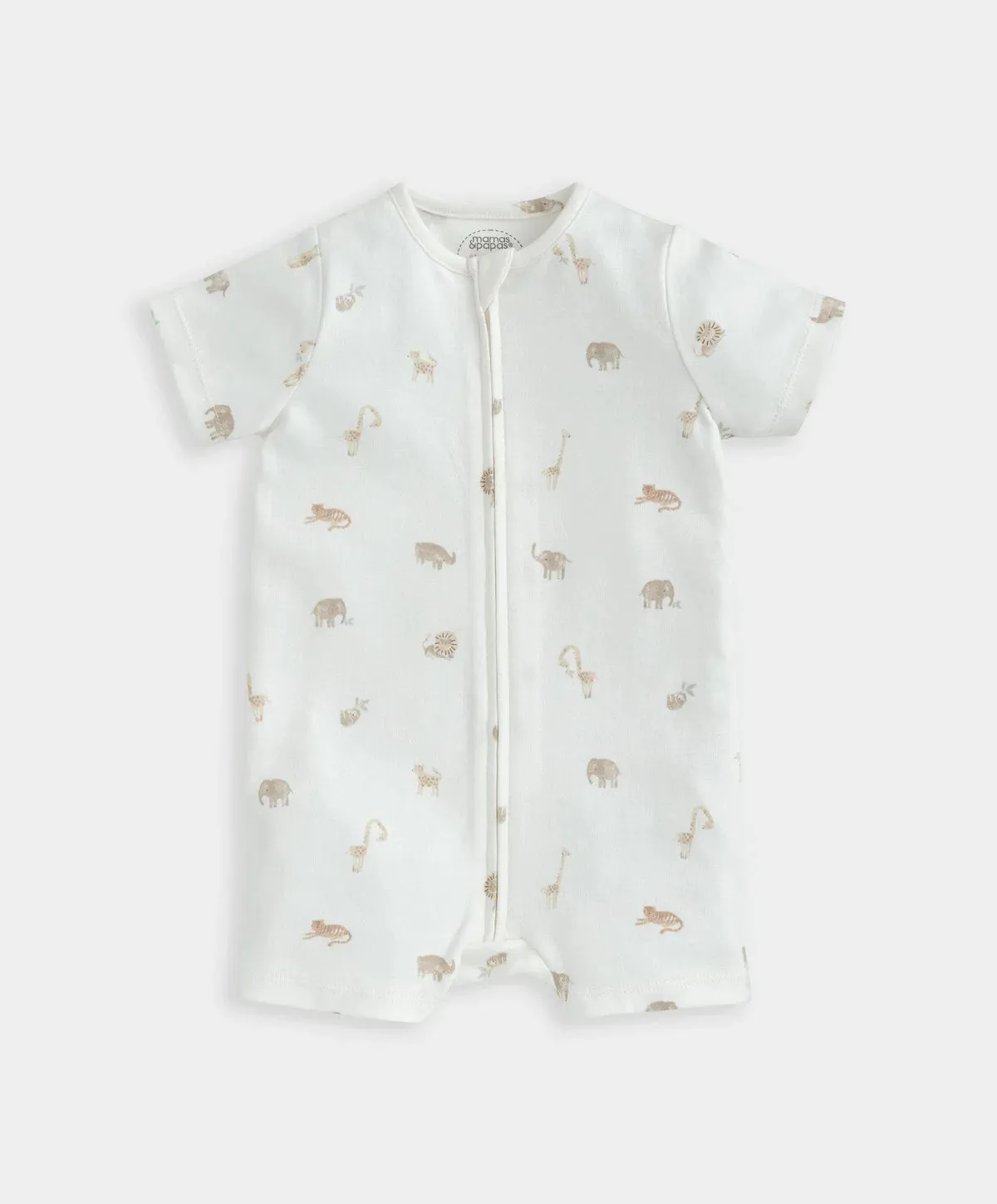 Mamas & Papas Safari Print Shortie Romper