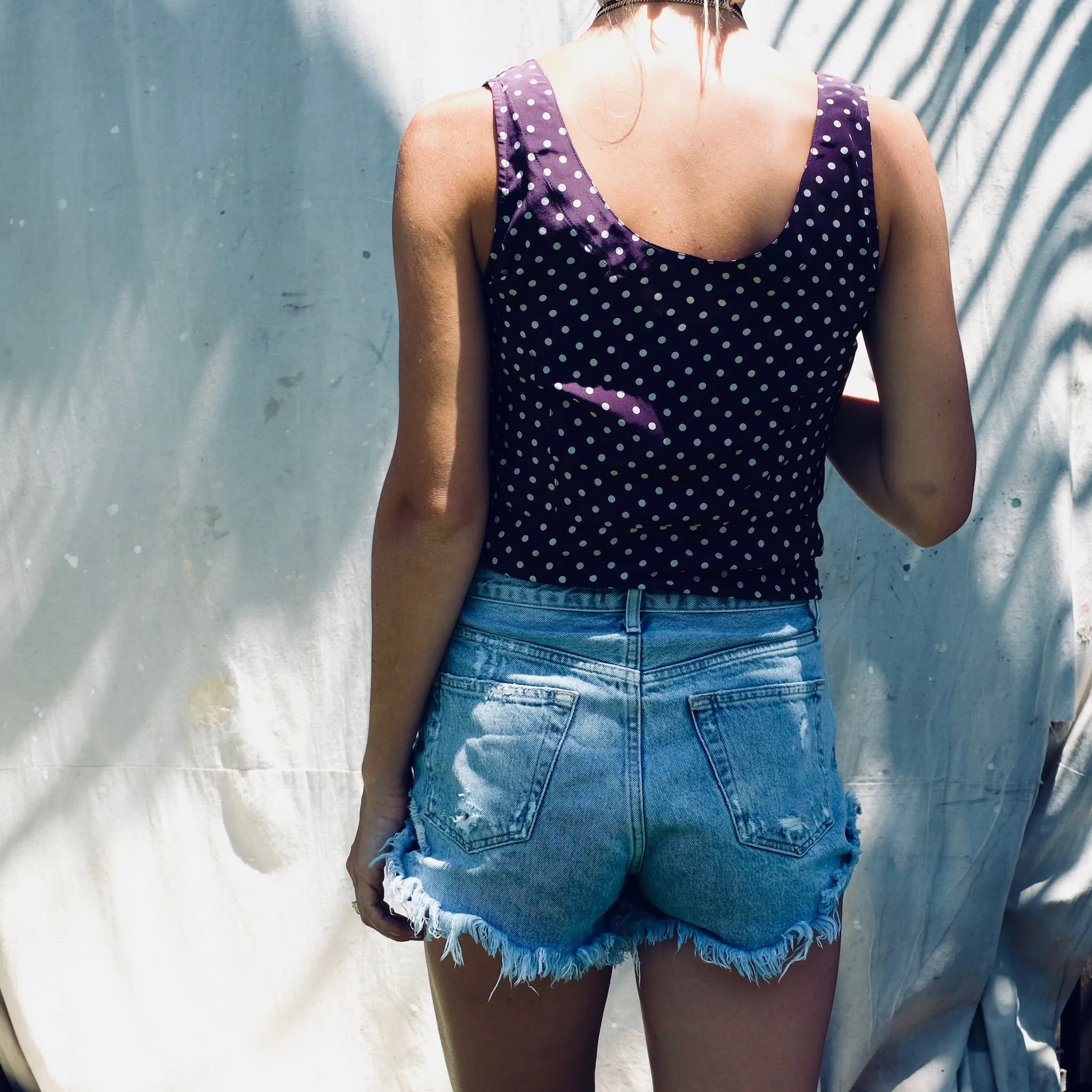 May Top - Maroon Dot
