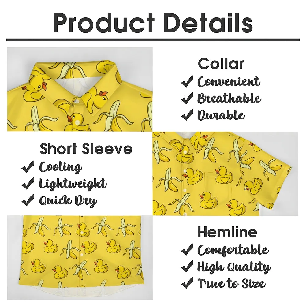 Men's Hawaiian Duck Duck Pattern Banana Shirts 2408004179
