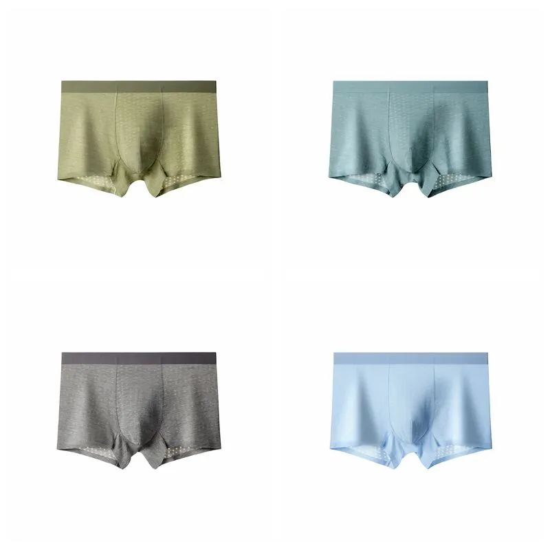 Men's Ice Silk Mesh Trunks (4-Pack) JEWYEE 6631