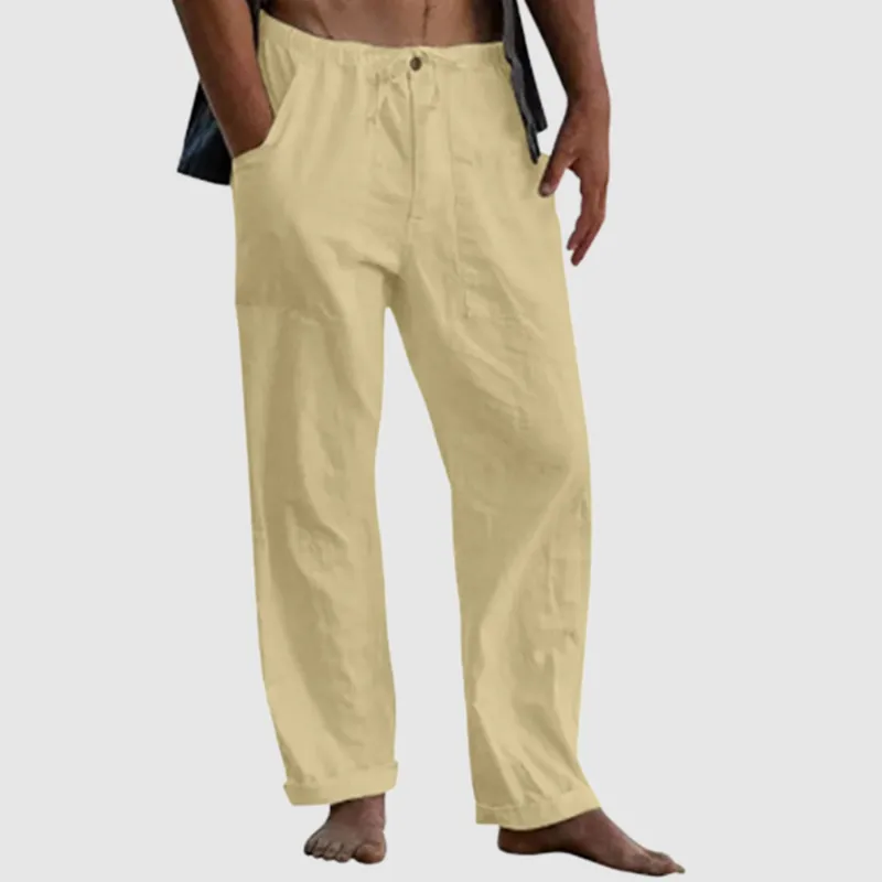 Men's Linen Beach Loose-Fitting Pants