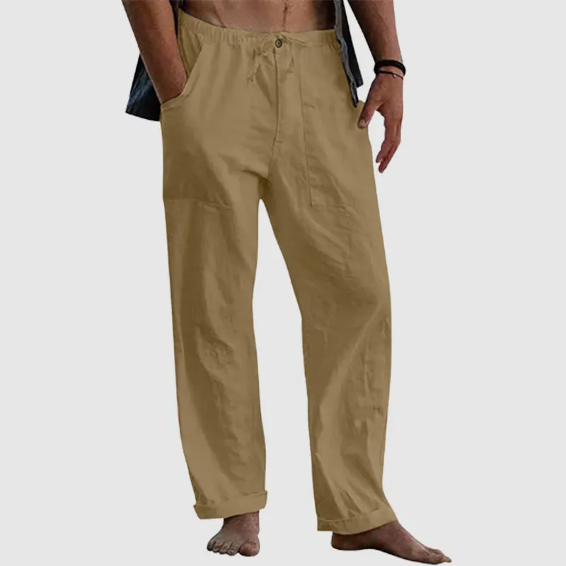Men's Linen Beach Loose-Fitting Pants