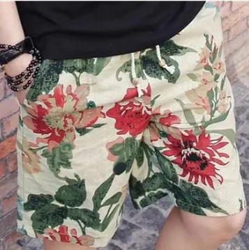 Men's Linen Beach Shorts