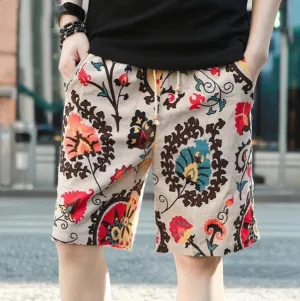 Men's Linen Beach Shorts