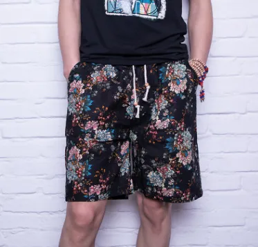 Men's Linen Beach Shorts