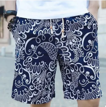 Men's Linen Beach Shorts