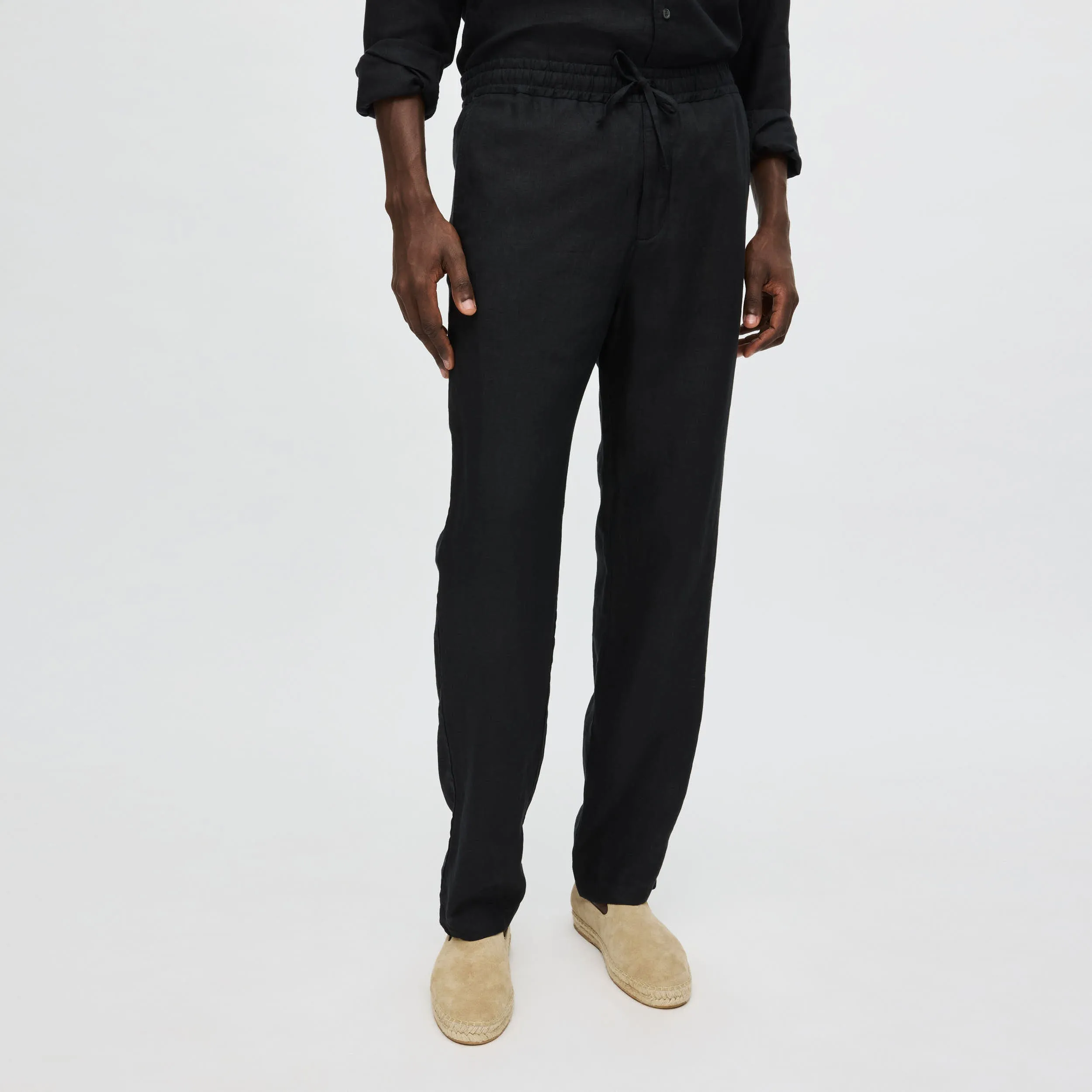 Men's Linen Drawstring Trousers