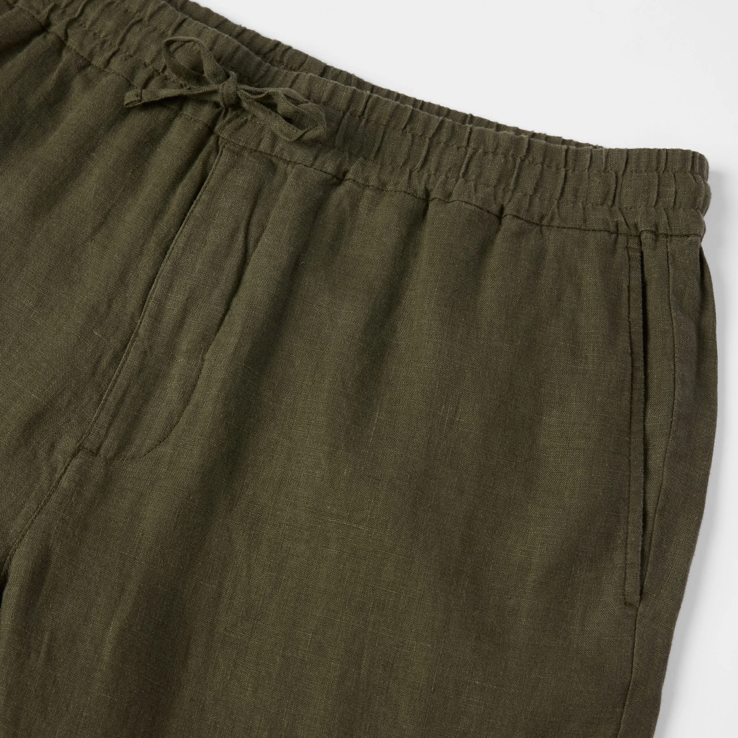 Men's Linen Drawstring Trousers