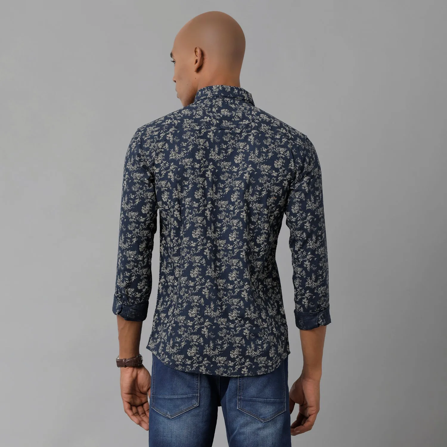 Men's Navy Slim Fit Shirt