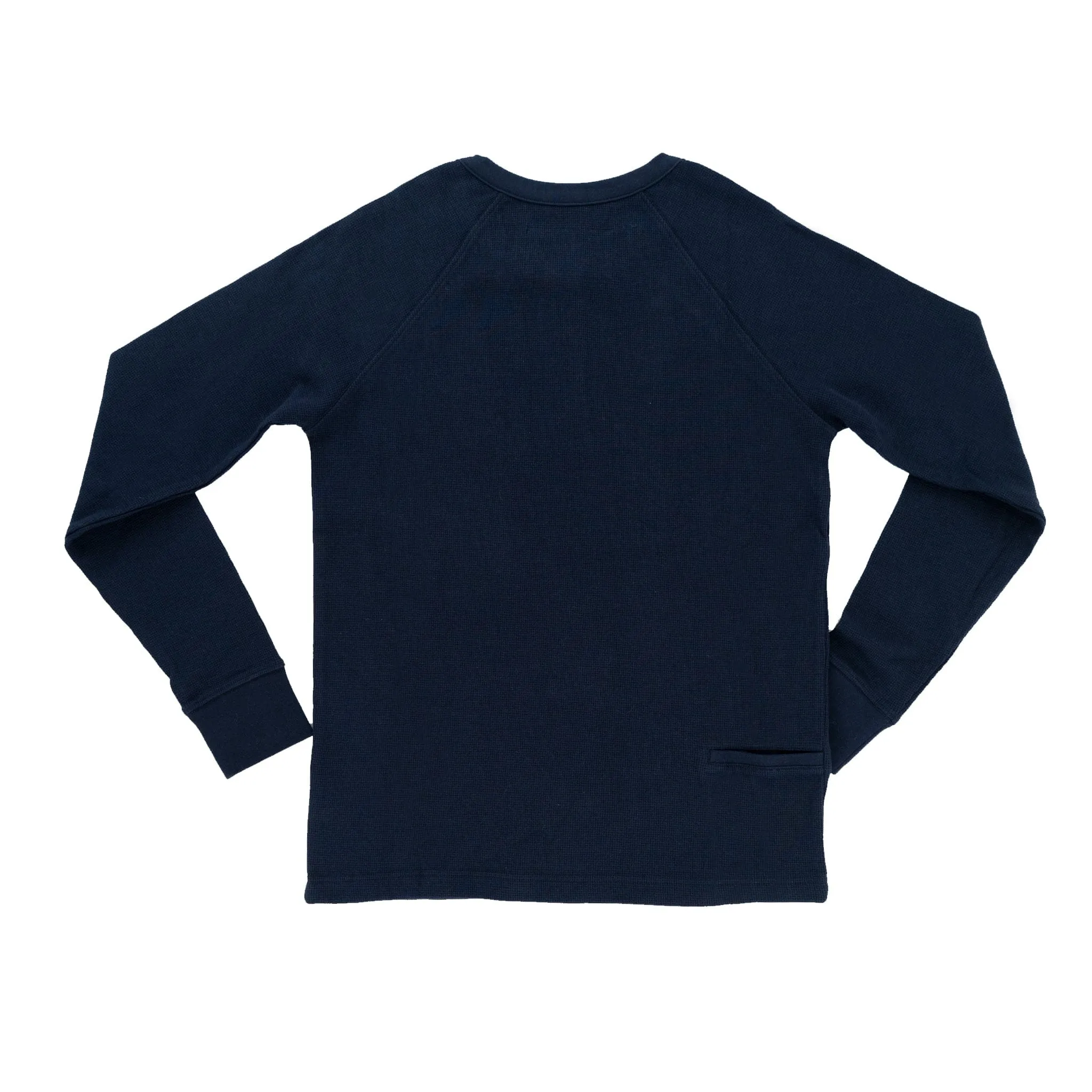 Men’s Organic Thermal Henley - Midnight Navy