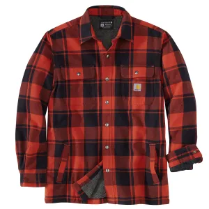 Men's Relaxed Fit Flannel Sherpa-Lined Shirt Jac