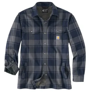 Men's Relaxed Fit Flannel Sherpa-Lined Shirt Jac