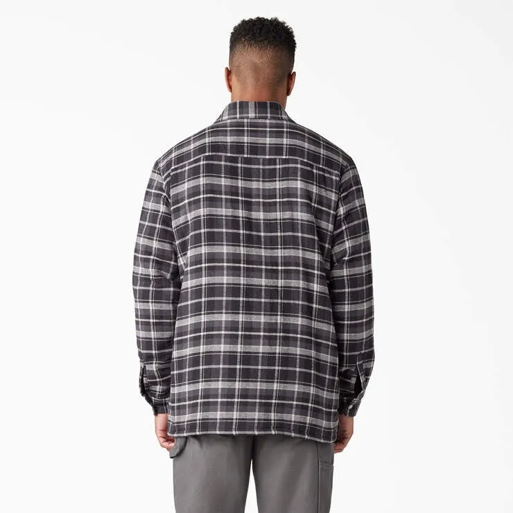 Men's Sherpa Lined Flannel Shirt Jacket with Hydroshield