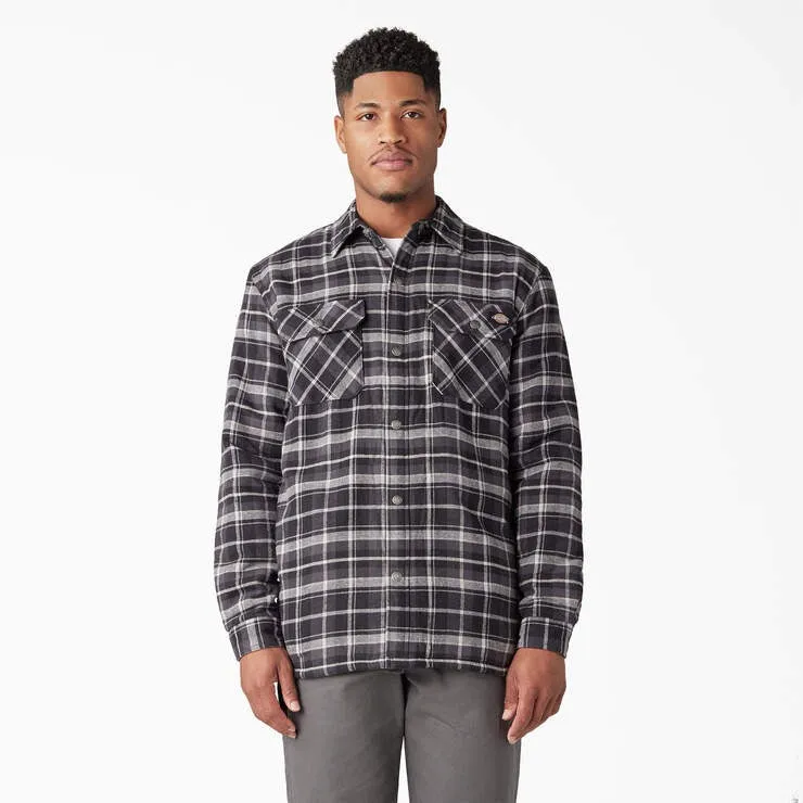 Men's Sherpa Lined Flannel Shirt Jacket with Hydroshield
