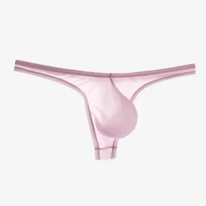 Men's Ultra Thin Mesh Ice Silk Thongs Up to Size XXL (5-Pack) JEWYEE 023RDK