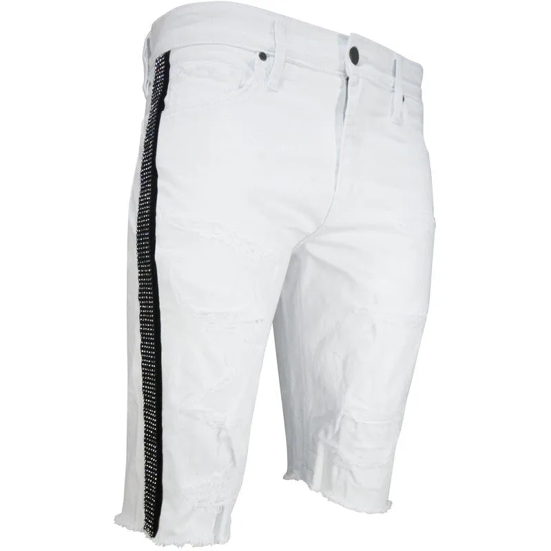Men's Vegas Striped Denim Shorts