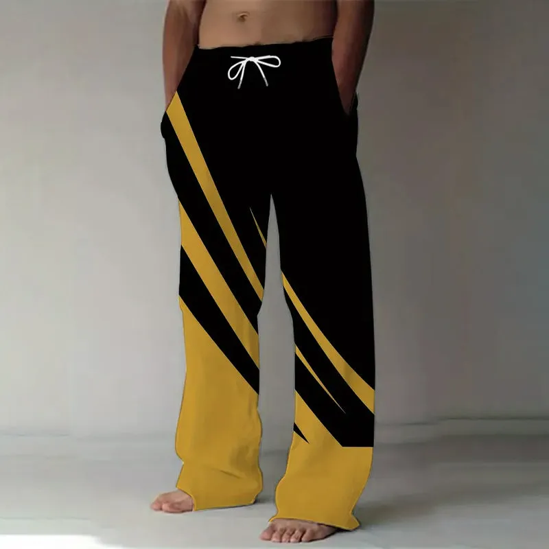 Men's Vintage-Inspired Loose Fit Straight-Leg Pants