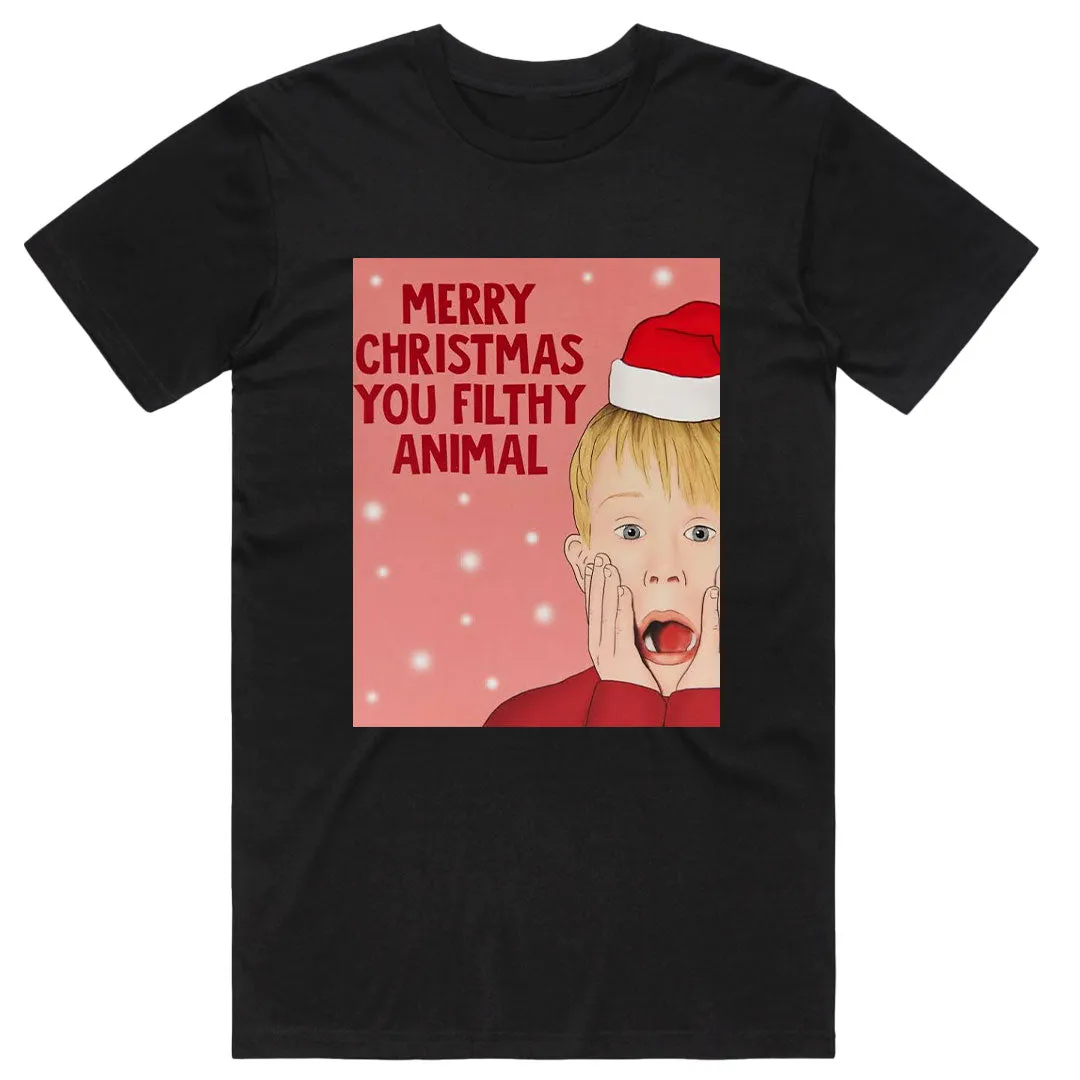 Merry Christmas Ya Filthy Animal T-Shirt
