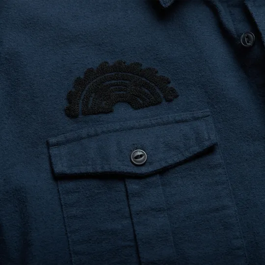 Miter Work Flannel | Trade Blue | Howler Brothers