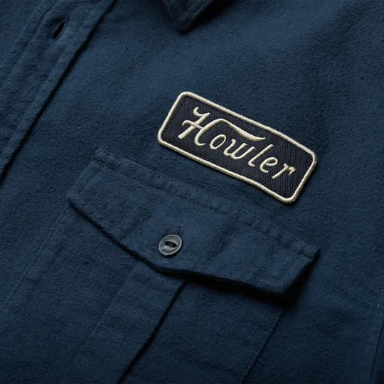 Miter Work Flannel | Trade Blue | Howler Brothers