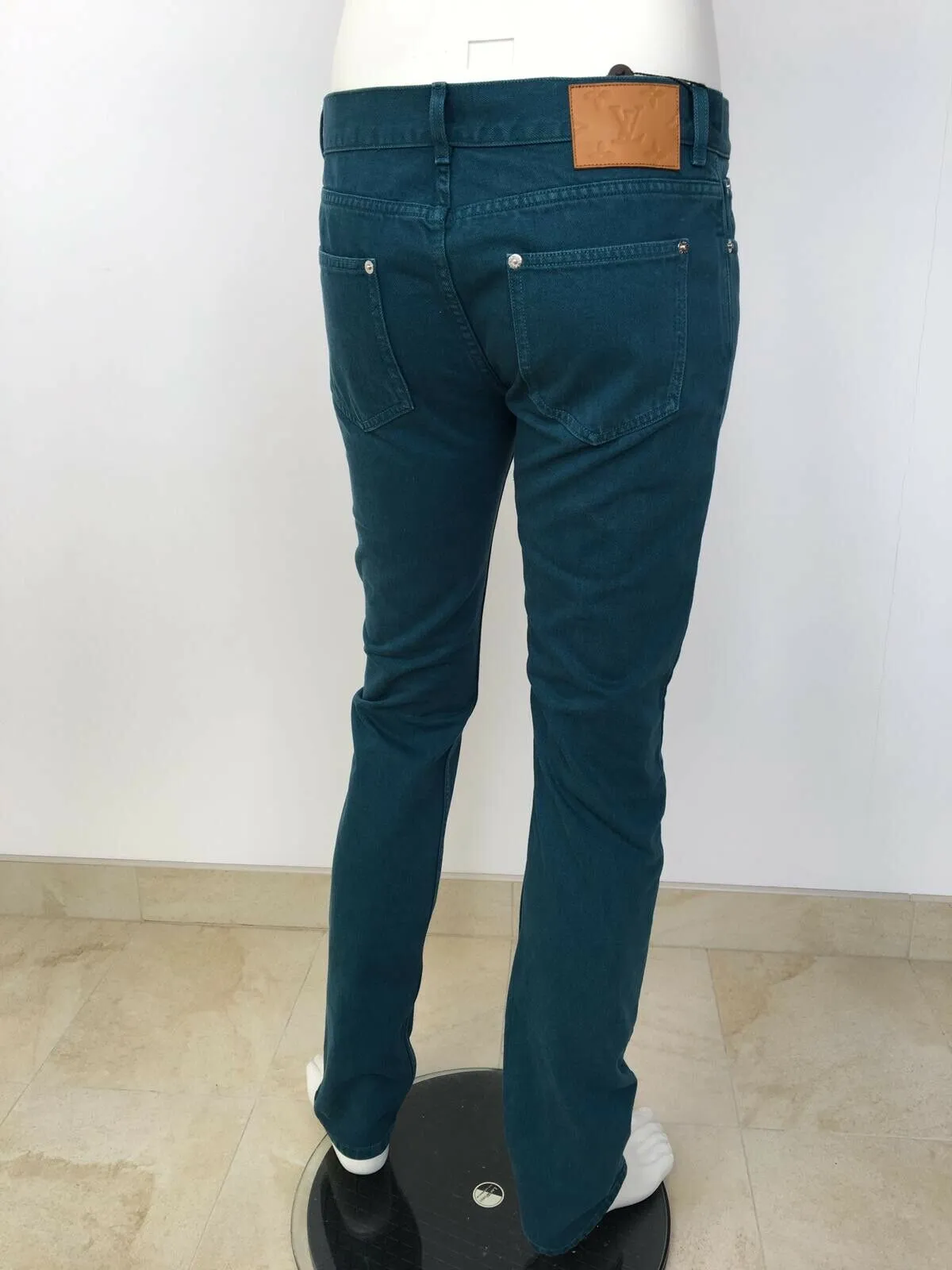 Monogram Patch Slim Jean