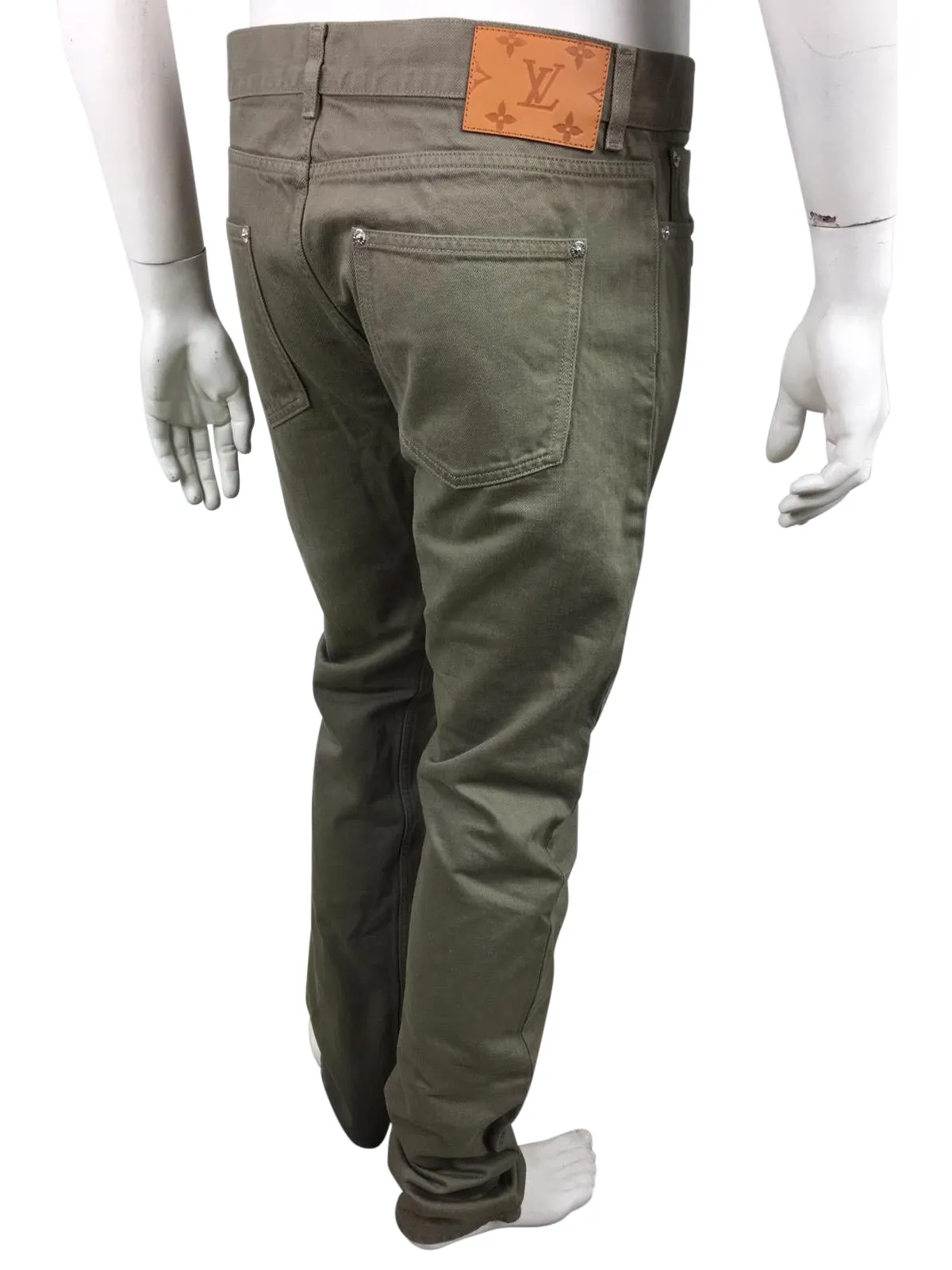 Monogram Patch Slim Jeans